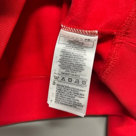 ✨Adidas Women's ESS CREW FL Red Sweatshirt Size L - Picture 11 of 11